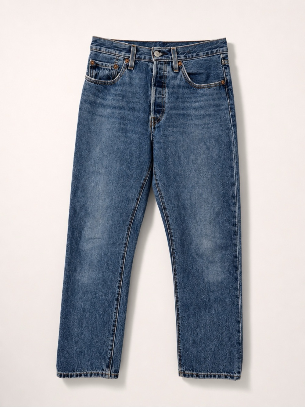 Levi's Women's Straight Leg Button Fly Jeans - Picture 2 of 8
